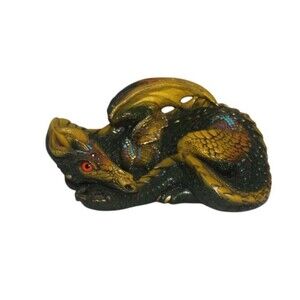 Windstone Editions Green Female Dragon Retired 1985 Pena.